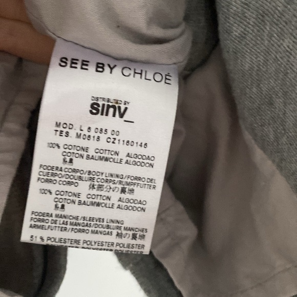 SEE BY CHLOE EASY CROPPED BLAZER light heathered grey - Picture 4 of 10